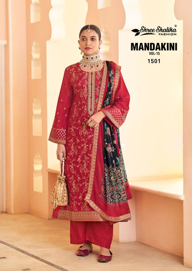 Mandakini Vol 15 By Shree Shalika Viscose Designer Salwar Kameez Suppliers In India